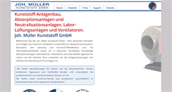 Desktop Screenshot of kunststoff-mueller.de