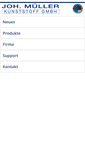 Mobile Screenshot of kunststoff-mueller.de